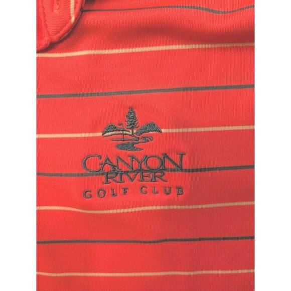 Under Armour Polo Shirt Mens Medium Performance Stripe 2.0 Golf Stretch - Picture 14 of 16